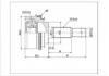 Jeu de joints, arbre de transmission CV Joint:TO-008F2A