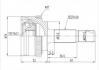 Gelenksatz, Antriebswelle CV Joint:TO-201F2A