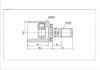 Jeu de joints, arbre de transmission CV Joint:HY-575-Model